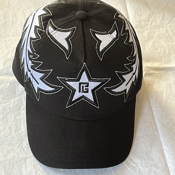 BALMAIN WESTERN EMBROIDERED BASEBALL CAP SIZE 3/LARGE BRAND NEW - Picture 8 of 8